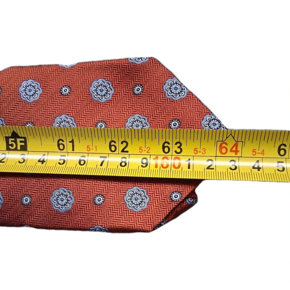 Vintage Brooks Brothers Repp Tie Mens XL Red Geometric Silk Imported USA 90s Y2K